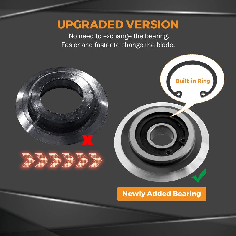 BEAMNOVA Upgraded Replacement Blade for Copper Wire Stripping Machine Powered Cable Stripper Cutters, 15mm ID. x 64mm OD., 0.58in ID. x 2.51in OD. - Image 2